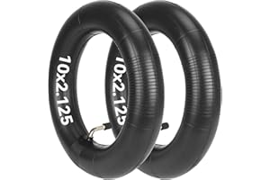 ‎SATGOO Satgoo E Scooter Schlauch 10x2.125, mit 90° Winkelventil, Doppelte Dicker, Verschleißfest, Stoßdämpfend, Komfortabel, 10x2.0 (54-152) Schlauch Kinderwagen, 10 Zoll – 10x1.75/2/2.125 für Kinderlaufrad