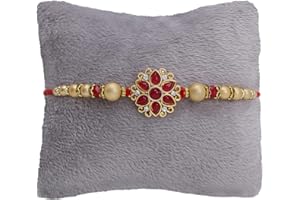 Riddhika Ventures Brother Rakhi with Greeting Card | Rakhi Thread | Rakhi Gifts for Brother, Sister, Bhaiya, Bhabhi for Indian Rakhi Raksha Bandhan Festival (K11)