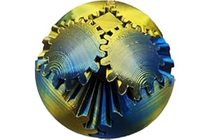 AUFQUWK Balle D'engrenage Imprimée en 3D, Jouet Anti-Stress GearSphere, Balle Rotative Ou Cube Fidget Toys, Steampunk Whirling Wonder Infinity Cube, Jouets Sensoriels Amusants, Fidget-Spinner pour Adultes