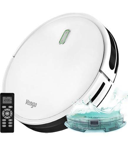 Kit Accessoires Aspirateur Robot Yooria Pour Venga VG Rvc 3000 / 3000 BS - 6 Brosses Latérales, 1 Brosse Roulante, 4 Serpillères, 4 Filtres