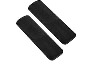 Shengxi 2 Stück Gurtpolster Auto, Autogurt Polster Sicherheitsgurt Polster Plüsch Warm Auto Gurtpolster für Erwachsene und Kinder Autositzgurt Rucksack Schultertasche (Schwarz)