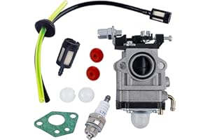E-RFSEY Carburateur Débroussailleuse 52cc 49cc 43cc Carbu Kit Carbu avec Joint Tuyau, Bougie et Filtre à Essence