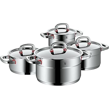 WMF Premium One Topfset, 4-teilig, mit Metalldeckel