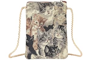 Signare Mini Sac à Bandoulière pour Téléphone Portable, Sac à Main Intelligent avec Motif Animal