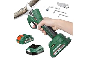 Mellif Akku Astschere kompatibel mit Makita Akku 18V, Gartenschere Akku mit 25 mm Aststärke, SK5 Klingen, Bürstloser Mortor, inkl. MELLIF 2,0 Ah Akku + Ladegerät