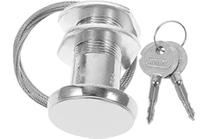 CORHAD Garage Lock 1 Set Flap Door Lock Vault Garage Door Handle on Off Door Lock Replacement Emergency Release Door Cable core Pull Drawstring Steel Wire