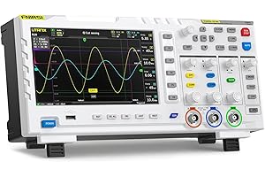 FNIRSI 1014D Osciloscopio Digital 2 en 1, Generador de Señales DDS, 2 Canales, Ancho de Banda de 100 MHz, Frecuencia de Muestreo de 1 GSa/s, 1 GB de Almacenamiento Integrado.