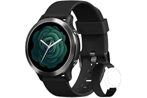 Blackview Inteligentny zegarek Kobiety Mężczyźni Fitness Zegarek, 1.09 Cal Inteligentny zegarek Monitor pracy serca Zegarek Monitor snu SpO2, Krokomierz Sportowy zegarek Stoper dla Androida iOS