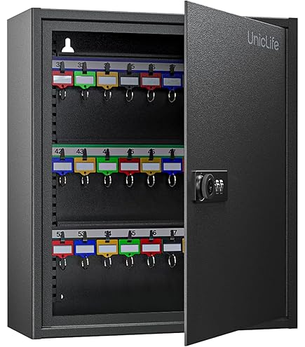 Armadietto Per Chiavi Pavo Deluxe - Con 100 Gancetti, Grigio Scuro - Per Hotel, Uffici, Casa - Foto 3