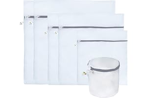 JUMPY MOO'S Filet de lavage machine a laver JM – Sac a linge pour vêtement fragile, sous-vêtements, accessoire d'animaux de compagnie, rangement et voyage- filet linge machine à laver - 6 pièces (Gris)