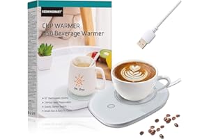 SEGMINISMART Scalda Tazza USB,Scalda Tazza,Scaldatazze da caffè,Scaldatazza con USB,Sottobicchiere Elettrico,Ldeale per la Stagione Invernale,Pratico per Chi Lavora Fuori e Dentro Casa,16W