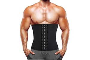 Junlan Ceinture de Sudation Abdominale pour Homme Minceur Gaine Amincissante Ventre Plat Invisible, Soutien du Dos