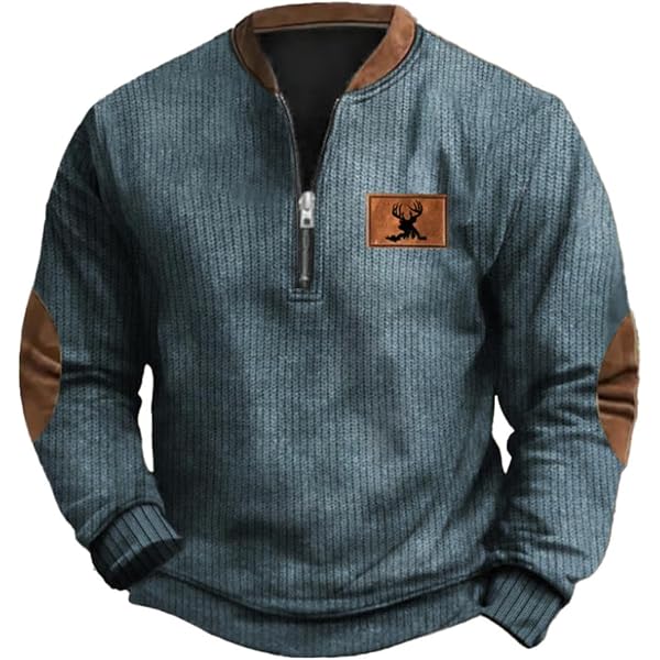 QIXING UV-Schutz Shirt Herren UPF 50+ Langarm - Atmungsaktiv, Schnelltrocknend Mit 1/4 Reißverschluss (Grau, L)