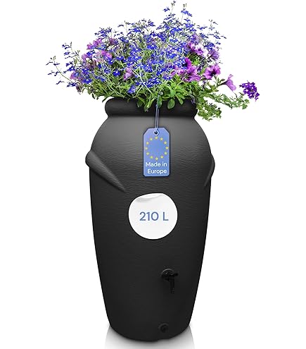 Regenzuil Bovengrondse Regenton 300 Liter - Antraciet Regentank