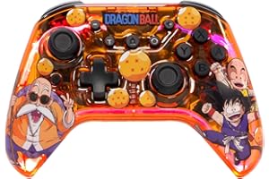 FRTEC - Mando Inalámbrico Dragon Ball Kame para Switch, PC, Móviles, Bluetooth, Luz LED RGB, Gran Autonomía