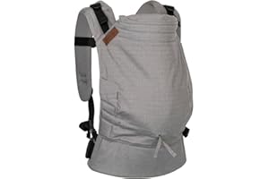 Hoppediz Buckle - 4-in-1 Babytrage für Neugeborene ab Geburt - Fullbuckle Tragehilfe mit 2 Schnallenpositionen - mitwachsend bis 20 kg - Design Kos