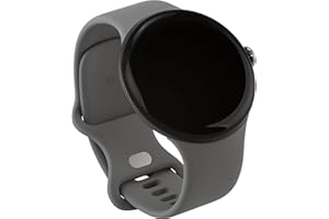 Google Pixel Watch 3 (45 mm) – smartwatch z systemem Android ze śledzeniem tętna, zaawansowane bieganie z Fitbit, Fitness Insights, bateria 24-godzinna – matowa aluminiowa osłona Hazel – taśma Hazel –