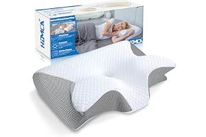 HOMCA Almohada Cervical Ergonómica con Espuma de Memoria