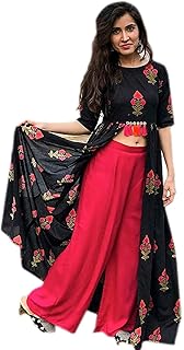 palazzo dress with long shrug