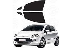 LOLLOMOTO Fiat Grande Punto 5P dal 2006 ad Oggi Pellicole Oscuramento Vetri Anteriori Auto Pre Tagliate a Misura - 35%
