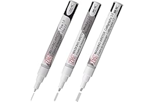 Kuretake Zig Watercolor Masking Fluid pen 3pcs set, Fine, Medium, and Chisel tip, Ideal for watercolor paint, Caligraphy, Lettering, Illustration and more, Made in Japan, PMW/3V