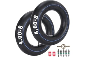 MTATCN Chambre à Air 4.80/4.00-8 Tube Intérieur Valve Droite TR13 Remplacement pour Brouette Tondeuse à Gazon Camion à Main Go Cart Mini Bike Yard Remorque Dollie Chariot 2 Pack