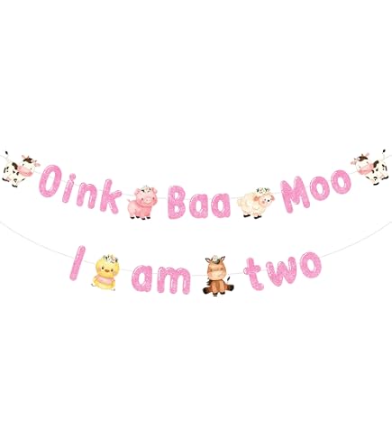 Bauernhof-Tier Party Dekoration Set – 30-teilige Hängende Strudel Für Mädchen-Geburtstag Oder Baby-Shower