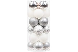 Sea Team zestaw bombek choinkowych, dekoracje, o drobnoziarnistej powierzchni, z motywami, błyszczące bombki, ozdoby choinkowe, 24 sztuki