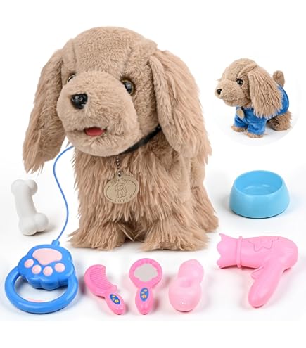 Jouet électronique Interactif En Peluche Poméranie Réaliste Avec - 6