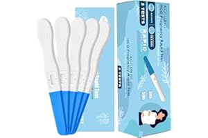 ACCUBIO Rapid Detection Pregnancy Test, Extra Sensitive HCG Urine Midstream Test, Result Within 5 Minutes, Over 99% Accurate, Home Rapid Detection, 25mIU/mL 5PACK