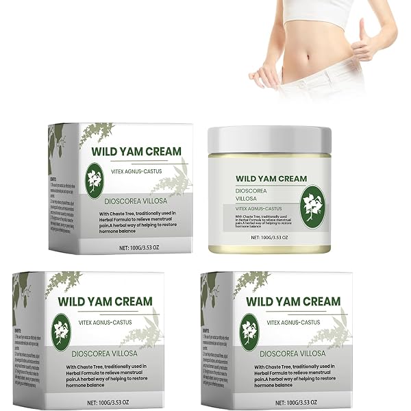 Annas Wild Yam Creme Original - Bio-Wild-Yam-Wurzelcreme Für Damen, Hormonbalance & Wechseljahre, 3x Packung