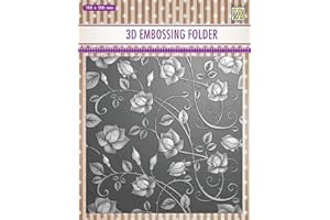 Nellie's Choice Prägeschablone - 3D Embossing Folder Roses 150x150mm