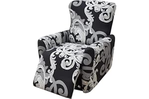 WWQQKJ 4-Pezzi Copripoltrona Relax Reclinabile Universale, Moderna Fodere Copripoltrona Reclinabile 1 Posto Elasticizzato Lavabile Rimovibile,Copertura per Poltrona Reclinabile(Color 18)