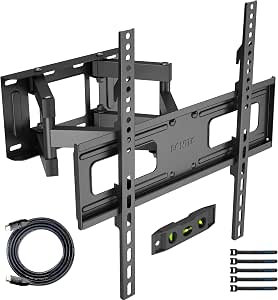 BONTEC Supporto da Parete per TV al Plasa LED LCD Piatti e Curvi 23-70 inch, Inclinazione