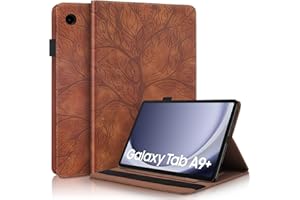 Succtopy Etui na tablet Samsung Galaxy Tab A9+/A9 Plus 11 cali 2023 Flip PU skórzane etui ochronne Galaxy Tab A9+/A9 Plus 2023 stojak na długopis etui portfelowe etui na tablet SM-X210/X215/X216