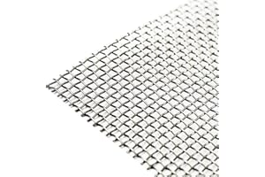 THE MESH COMPANY Heavy Duty Mesh Wire Stainless Steel Mesh 304 Stainless Steel Woven Wire Mesh | 6 LPI x 9mm Wire | 300 x 300mm Metal Mesh Sheet