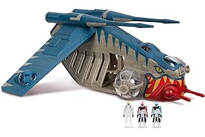 JAZWARES Star Wars Micro Galaxy Squadron Republic Gunship (Muunilinst-10) - 8-Inch Starfighter Class Vehicle with Three Micro Figure Accessoriesories