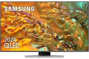 Samsung TV QLED 4K 2024 50Q80D Smart TV de 50" con Imagen y Sonido mejorados, Mayor Control del Color con Full Array, el Mejor Smart TV y Escucha Todos los Altavoces con Q-Symphony
