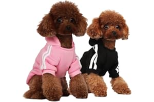 PenghaiYunfei Felpa con Cappuccio per Cani alla Moda Abbigliamento per Cani Felpa in Cotone Streetwear Vestito alla Moda per Cani Gatti Cucciolo Piccolo Medio Grande (Nero/Rosa, XL)
