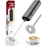 Frullino Montalatte Elettrico Cappuccino Homradise, Montalatte Elettrico a Batteria, Frustino Montalatte Elettrico Portatile 