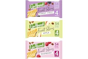 GENERIC Go Ahead Crispy Fruit Slice Forest Fruit, Apple, Raspberry 3 pack (12 bars in total)