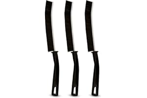 TRAND® Crevice Cleaning Brush 2 Pcs Hard Bristle Gap Cleaning Brush Tool For Narrow Corners In Home Kitchen Bathroom Tile And Window Groove,Grout Cleaner Brush (Pf-Xh065) (2) (2pcs Black) (Pack of 3)