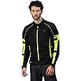 Royal Enfield Men Polyester Standard Length Pro Riding Jacket Black (S) 38 With Ce Level 2 Protectors At Shoulder, Elbow & Back And Ce Level 1 Ergo Pro-Tech Armours At Chest For Advance Protection