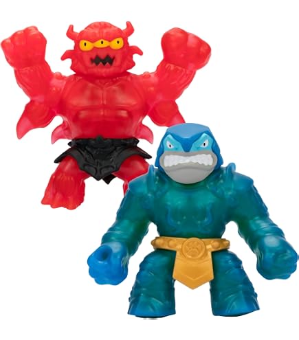 Heroes Of Goo Jit Zu Actionfigur Blazagon – Dehnbare Stretch-Strikers Figur Zum Quetschen & Ziehen