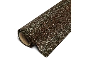 Siser Glitter HTV 12"x3ft Roll (Black Gold) Iron on Heat Transfer Vinyl