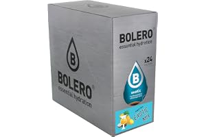 Bolero EXOTIC MIX | 24 x 9 g I uppfriskande sockerfritt dryckespulver sötat med stevia | C-vitamin