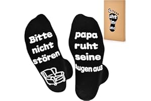 Surhik Weihnachtsgeschenke für Männer Papa, 43-46 Lustige Socken,Nikolaus Geschenke für Papa Opa Vatertagsgeschenk, Papa kleine Geschenke Weihnachten auf Vatertags Geburtstag
