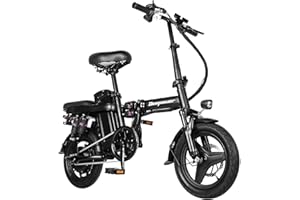 DEEPOWER K306 | Bicicletta elettrica pieghevole | 14" Bicicletta elettrica | Batteria rimovibile 48 V 10/13/17.5/20/22 Ah | Motore da 250 W | Multi-Shock | Bicicletta da città per adulti Adoles