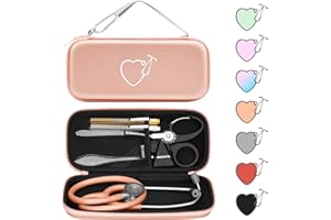 Yinke Funda Fonendoscopio para Estetoscopio Profesional Littmann Classic III/MDF/ADC Enfermera Accesorios Adecuado para luz de Pluma Neuro Martillo Reflejo Tijeras Médicas Compacto Portátil y Duradero