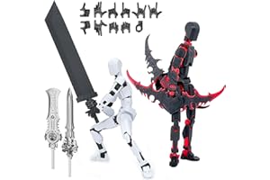 RUIDAY T13 Action Figure, 2/3/4pcs Figurine d'action Titan 13, Figurines d'action Multi-Articulations Lucky 13, Dummy 13 Figurine, Décoration de Bureau (2PCS B)